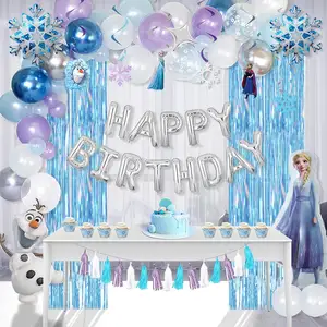 Citroen Bevroren Feestartikelen Verjaardagsdecoraties Winter Prinses Feestartikelen Elsa Olaf Folie Ballon