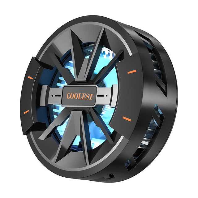 Mobile Phone Cooler Semiconductor Freeze Magnetic Suction Wireless Charging Fan Back Clip Phone Live Gaming Cooler Radiator