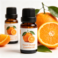 Huile Essentielle d'Orange Douce Pure, Naturelle et Biologique, Éclaircissante, Relaxante, Hydratante, pour Diffuseur d'Aromathérapie et Huile de Massage