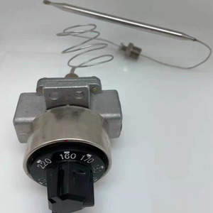 Commercial Fryer Temperature <b>Control</b> Valve 160-220C LPG LNG Gas Stainless Steel With <b>Thermostat</b> Adjustment - Product Image 3