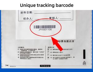 إيداع أمان للمستندات المضادة للتزييف حسب الطلب وإيداع أموال مقاوم للعبث بالمظاريف الأمنية أكياس ختم واضحة - Product Image 3