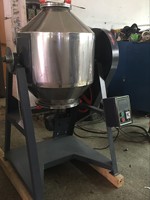 Mélangeur à tambour en acier inoxydable 100kg Capacité Puissance SUS202 Granules de poudre pré-mélangés Mélangeur de couleur rotatif