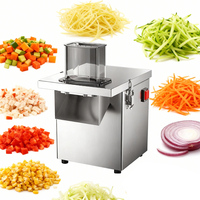 Picadora de Alimentos Comercial Segura con Motor de 220V y Bajo Nivel de Ruido para Guarderías, Plantas de Procesamiento de Frutas y Verduras, Procesamiento de Patatas