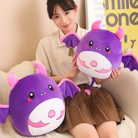 CHIQUE Bantal Kelelawar Lucu 3D Super Lembut untuk Halloween, Mainan Plush Penghilang Stres Bentuk Hewan