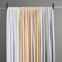 Vente en gros de fond de scène de mariage moderne tissu de soie de lait élastique disposition de plafond rideau voile de mariage
