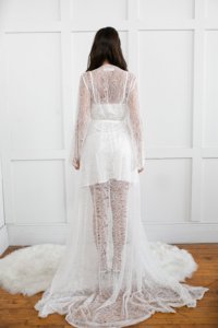 Lussuoso abito <span class=keywords><strong>da</strong></span> sposa premaman in pizzo 8165 per foto di tiro fantasia - Product Image 5