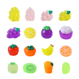 Dp Craft Resin Fruit Figurines Glow In Dark <b>Miniature</b> Decor Art Collectible Mixed Colors Irregular Shape - Product Image 4