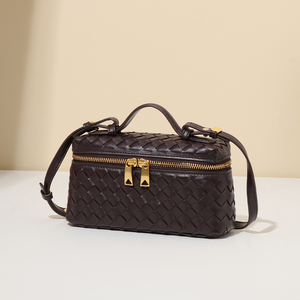 Nuevo Bolso <span class=keywords><strong>de</strong></span> Mano para Mujer 2025, Bolso Tejido a Mano con Cremallera, Versátil y a la Moda, Nuevo Bolso Cuadrado Pequeño <span class=keywords><strong>de</strong></span> un Solo Hombro para Mujer - Product Image 3