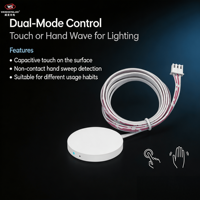 Sensor de Toque/Gesto para Colocar en Cualquier Lugar, Modelo E1-TS