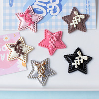 Nouveau doux Cool arc coeur étoile résine décoration accessoires breloques pince à cheveux indésirable coque de téléphone ordinateur portable bricolage matériel artisanat fait à la main
