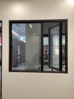 Ventanas Abatibles de Aluminio con Rotura de Puente Térmico y Doble Acristalamiento 20A, Ventana de Aluminio con Toldo para Casas, Marco Delgado