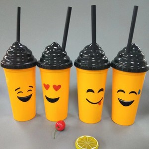 <span class=keywords><strong>Pas</strong></span> <span class=keywords><strong>cher</strong></span> 700ml crème glacée d'été drôle en forme de gobelets à boire froids enfants expression mignonne tasse en forme de crème glacée avec des formes différentes - Product Image 2