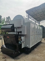 Sistem Pemanas Otomatis Tabung Air Horizontal Industri Efisiensi Termal 85%-87% Boiler Uap Berbahan Bakar Biomassa Batubara 10t/jam
