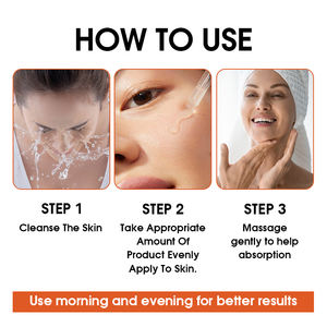 Suero facial para el cuidado de la piel, eliminación de manchas oscuras, reparación y blanqueamiento sin sulfato y vitamina C y coenzima Q10, suero facial de etiqueta privada - Product Image 4