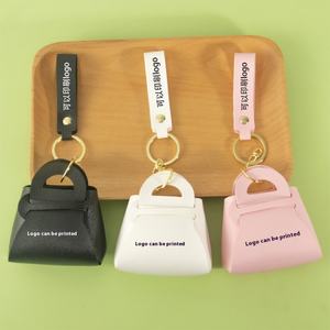 Designer Cute Keychain <b>Car</b> Accessories PU Leather Pouch <b>for</b> Lipstick <b>Coin</b> <b>Holder</b> Keychain - Product Image 4