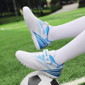 Chaussures de football Xyfan unisexes, tige synthétique, semelle extérieure en caoutchouc, pour entraînement intérieur/extérieur avec crampons, utilisation estivale - Product Image 2