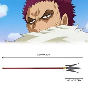 Réplica de Espada de Anime de una Pieza de 190 cm, Espada de Metal Completo de 440ss, Arma Tridente de Charlotte <span class=keywords><strong>Katakuri</strong></span> para Cosplay - Product Image 2
