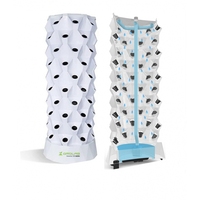 Système de culture hydroponique vertical pour herbes et légumes d'intérieur et d'extérieur