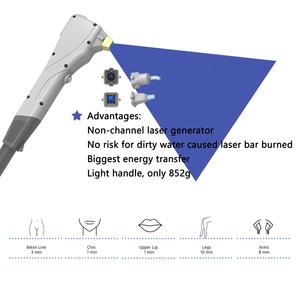 Machine d'épilation portable KM Ice 810nm diode à fibre Laser 808 fibre optique couplée laser épilation soins de la peau <span class=keywords><strong>appareil</strong></span> de beauté - Product Image 3