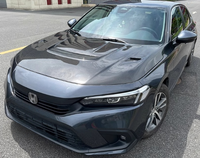 Capot moteur en fibre de carbone véritable style VRS pour Honda Civic 11e génération 2022-24, capot ventilé en fibre de carbone FE1 2, kit carrosserie performance