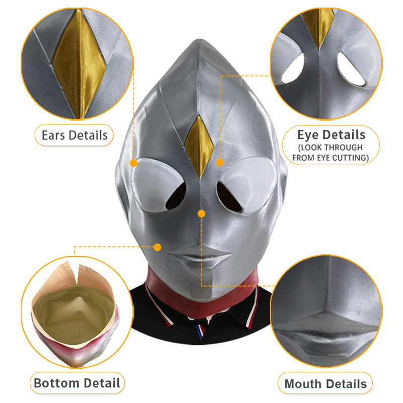 Halloween Cosplay Ultraman Mask Nebula M78 Adult Party Mask