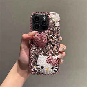 MOQ500 ¡Gran oferta! Nueva funda transparente 3D con diseño de gatito y diamantes <span class=keywords><strong>para</strong></span> <span class=keywords><strong>iPhone</strong></span> 16, 15, 14 Plus, 13, 12, 11 Pro Max, 17 Air, 17 Pro Max - Product Image 6