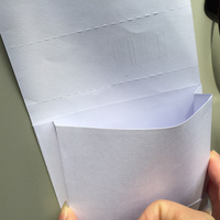Enveloppe pour lentilles de style classique recyclable, fabricant d'emballages pour lentilles optiques, sac en papier personnalisé pour lentilles de lunettes, auto-adhésif
