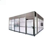 Cabine de nettoyage à parois rigides en acier inoxydable ISO 7 avec filtre HEPA pour ligne de production GMP
