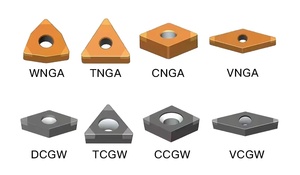 ECL Chất lượng cao tnga1604 tnga22 pcbn CBN chèn công cụ cắt tiện phủ PVD cho gia công thép cứng - Product Image 3
