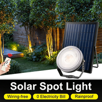 Solar-LED-Gartenleuchte IP65 50W Wasserdichte Landschafts-Baumlampe Außenbeleuchtung CRI 80 30° Abstrahlwinkel Lichtsensor-Steuerung
