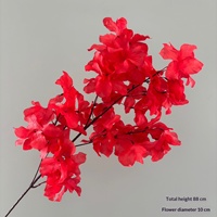 Grandes orchidées artificielles en soie pour arrangements de décoration de mariage, compositions florales artificielles, matériaux de fleuristerie, vitrine