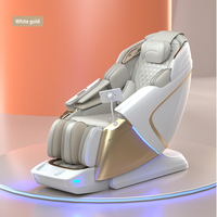 Sillón de Masaje Plegable Portátil de Cuero Eléctrico 3D Shiatsu de Doble Núcleo 2026 para el Hogar, Silla de Masaje de Espalda de Gravedad Cero para Cuerpo Completo