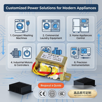 Transformateur de puissance monophasé laminé à faible perte, à enroulement simple, pour alimentation industrielle 0,5/0,1 kW 0,98