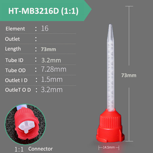 3216 HT-MB3216D Epoksi Reçine Statik Karıştırma Nozulu Yapıştırıcı Şırınga Kartuşları Karıştırıcı Ucu 16 Elemanlı 50ml B 1:1 2:1 Kartuşlar için - Product Image 2