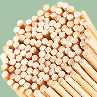 Brochettes en bambou rondes jetables ODIS de haute qualité, écologiques et saines, personnalisables pour barbecue, 20cm, 25cm, 30cm, 35cm, 40cm