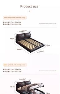 Lit superposé pour enfants avec rangement, canapé-lit <span class=keywords><strong>3</strong></span> <span class=keywords><strong>places</strong></span>, lit double avec rangement, canapé-lit avec rangement, housse de lit anti-rayures, ensemble de luxe - Product Image 2