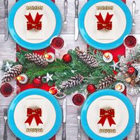 Assiettes de Présentation en Polypropylène 33cm Réutilisables pour Mariages, Dîners, Fêtes de Noël et Décoration de Table