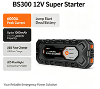 Démarreur de batterie à supercondensateur ANCEL BS300 1000A, protecteur de batterie pour SUV et pick-up essence 3.5L et diesel 3.0T, installation permanente