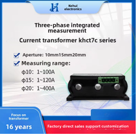 KHCT7C1L2 Transformator Arus Padat Inti Tembaga Tiga Fasa untuk Pengukuran 500/1 1000/1 2000/1 3000/1 4000/1 5000/1 CT Pengukuran Arus