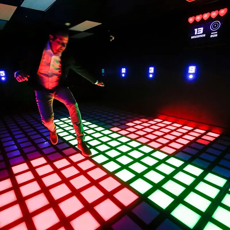 Sàn nhảy Màn hình LED 30x30cm ánh sáng tương tác trò chơi Led tầng sử dụng Led Dance Floor đối bán