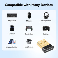 Récepteur Dongle BT6.0 sans pilote, Plug and Play, design Nano, EDR & BLE, compatible avec Windows 11/10 pour ordinateur portable, clavier, souris
