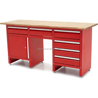 Armoire de garage extra-large, table de travail modulaire pour atelier, armoire à outils multifonctionnelle avec plateau en bois, établi OEM/OBM démontable