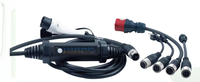 AC 7KW 11KW 22KW Type 2 Station de charge chargeur Portable boîtier en aluminium Cee rouge bleu Evse maison véhicule électrique voiture Portable