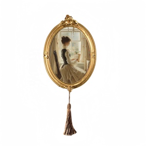 Cornice in resina oro antico 5x7 pollici cornice ovale ornata per <span class=keywords><strong>foto</strong></span> da tavolo Display da parete retrò decorazione per la casa <span class=keywords><strong>foto</strong></span> appesa - Product Image 2