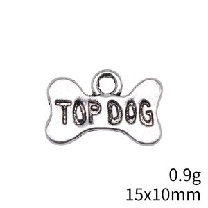 Multicolor Metal TOP DOG Bone Puppy Dog <b>Biscuit</b> Eco-friendly Pendant DIY Keychain Accessory - Product Image 5