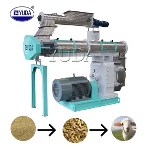 YUDA Oveja Vaca Pollo Animal Feed Ring Die Pellet Mill Machine SZLH350 Máquinas de procesamiento de alimentos