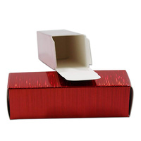 Emballage en boîte pliante en papier pour baume à lèvres, rouge à lèvres et cils, personnalisé, brillant, avec étiquette privée, pour coffret cadeau