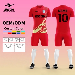 Thaise kwaliteit EXON levering op maat gemaakte nationale team stijl voetbaluniform volledig sublimatie siliconen logo of geborduurde clubkleding - Product Image 1