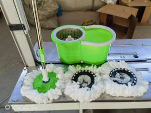 2025 Set ember pel putar, pel pembersih dapat diputar dengan ember plastik 2 kepala pel - Product Image 3