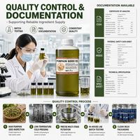 Huile de graines de citrouille 100% pure naturelle pressée à froid, non raffinée, qualité cosmétique, pour la croissance des cheveux, les soins de la peau et l'huile de massage pour hommes, vente en gros